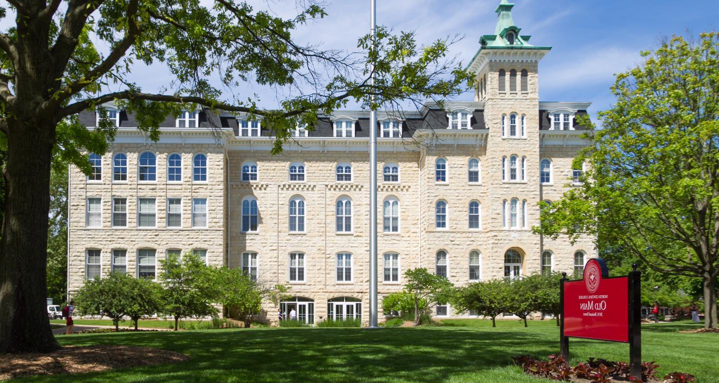 Old Main in the summer